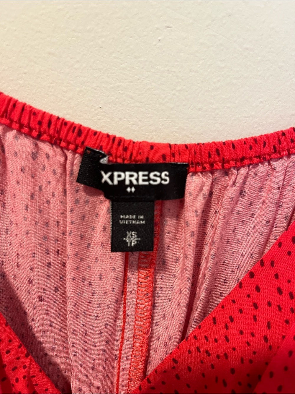Express Red Ruffle High-Low Maxi Dress - Picture 2 of 3